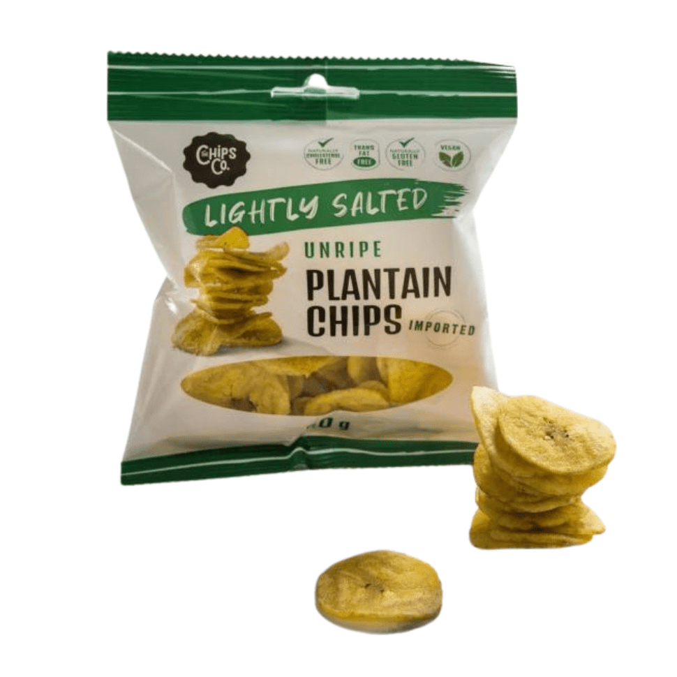Lightly salted unripe plantain chips (1) Chip Co Lightly Salted Unripe Plantain Chips